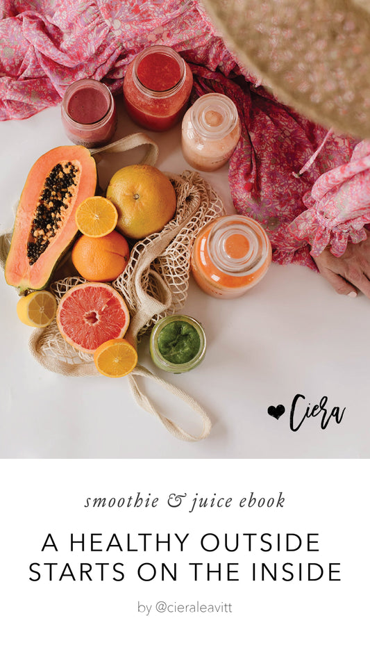 Smoothie & Juicing Recipe Ebook - A Healthy Outside Starts on the Inside