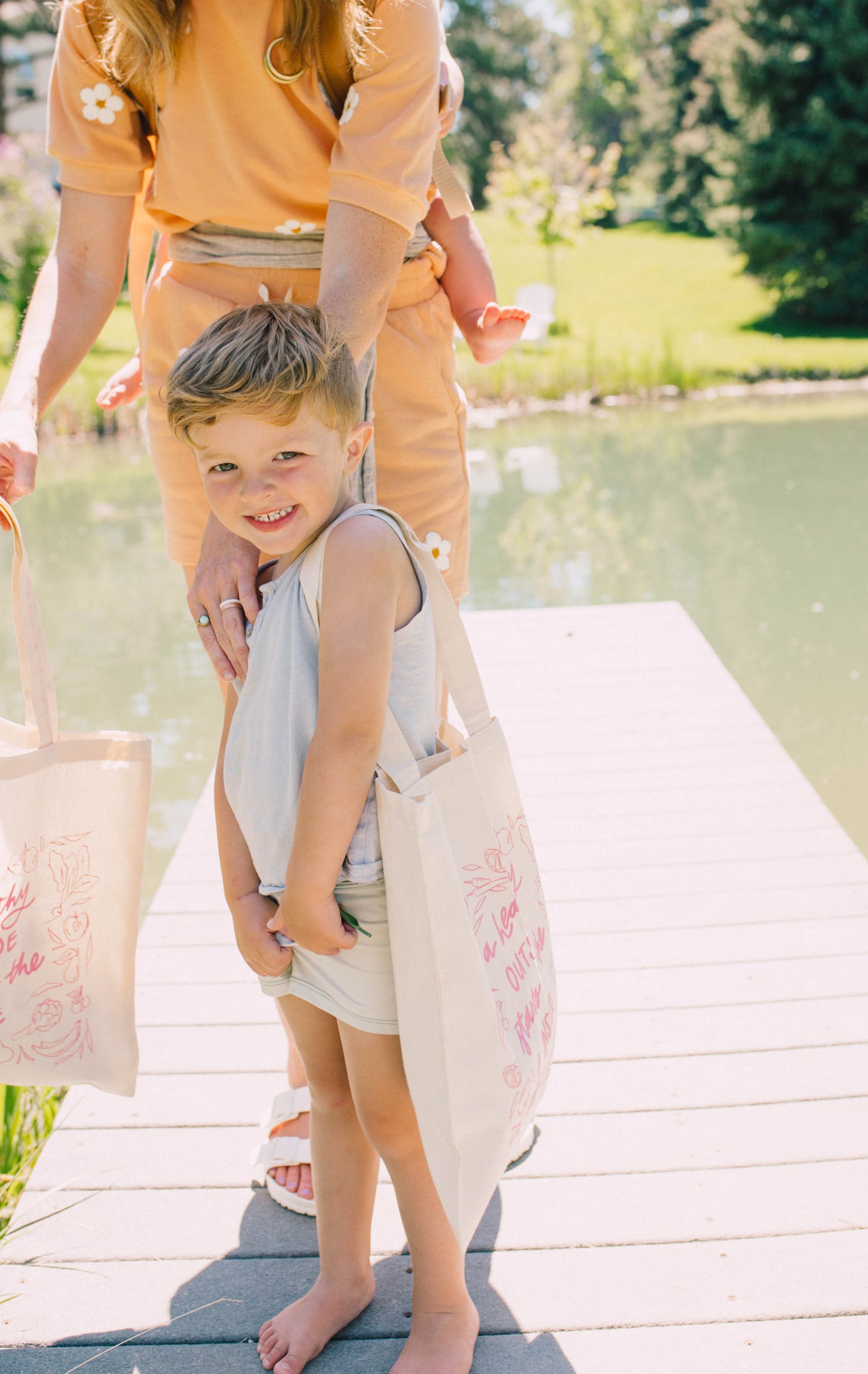 "A healthy outside starts on the inside" Canvas Tote Bag