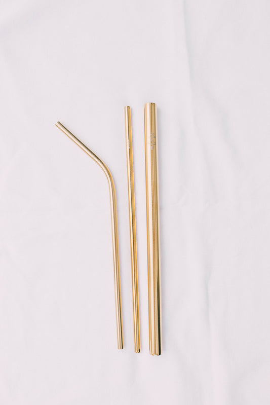 Gold Straw Set